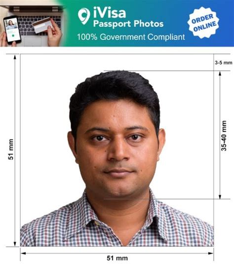 indian visa photo size